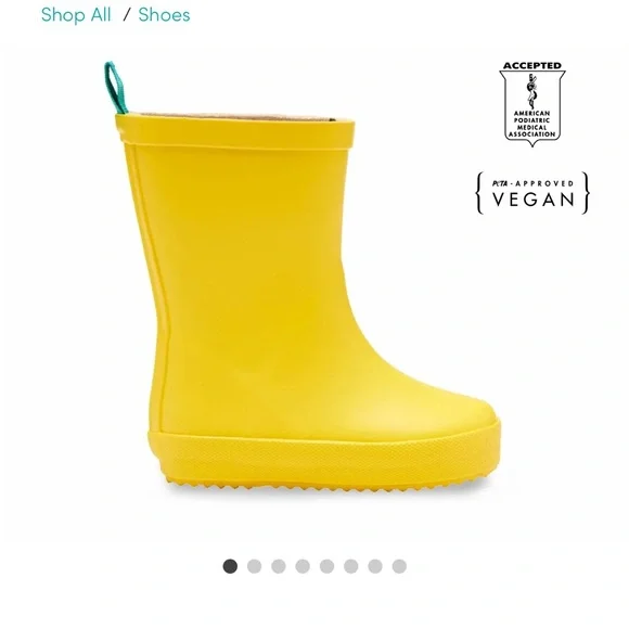 Ten Little Yellow Kids Rain Boots - Picture 5 of 5